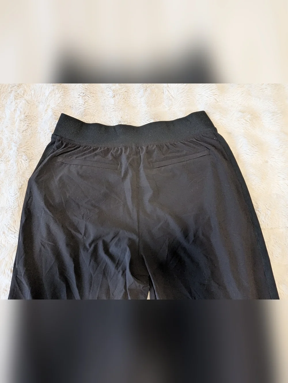 Athleta Black Tapered Pull-On Pants Commuter Travel - Picture 7 of 8